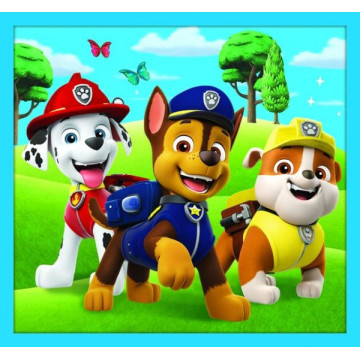 Puzzle Paw Patrol Tlapková Patrola 10v1 Spolehlivý tým v krabici 40x27x6cm