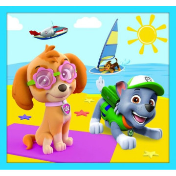 Puzzle Paw Patrol Tlapková Patrola 10v1 Spolehlivý tým v krabici 40x27x6cm