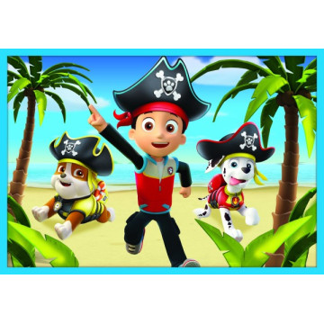 Puzzle Paw Patrol Tlapková Patrola 10v1 Spolehlivý tým v krabici 40x27x6cm