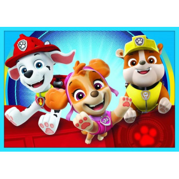 Puzzle Paw Patrol Tlapková Patrola 10v1 Spolehlivý tým v krabici 40x27x6cm