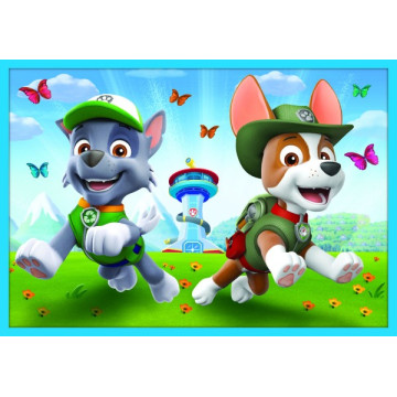 Puzzle Paw Patrol Tlapková Patrola 10v1 Spolehlivý tým v krabici 40x27x6cm