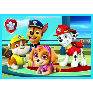 Puzzle Paw Patrol Tlapková Patrola 10v1 Spolehlivý tým v krabici 40x27x6cm