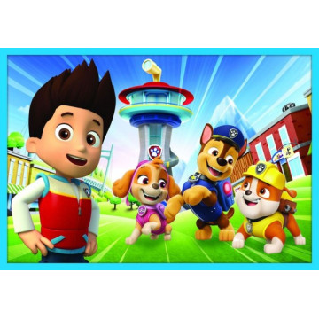 Puzzle Paw Patrol Tlapková Patrola 10v1 Spolehlivý tým v krabici 40x27x6cm