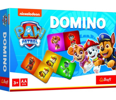 Domino papírové Tlapková patrola/Paw Patrol 21 kartiček společenská hra v krabici 21x14x4cm