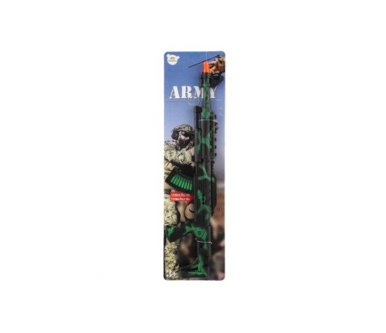 Samopal jiskřící ARMY na setrvačník plast 62cm na kartě 18x67cm