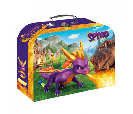 Kufřík/Kufr školní papírový Spyro 35x23x10cm