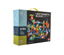 Kuličková dráha magnetická plast 110ks 16 kuliček + doplňky na baterie v krabici 36x28x9cm