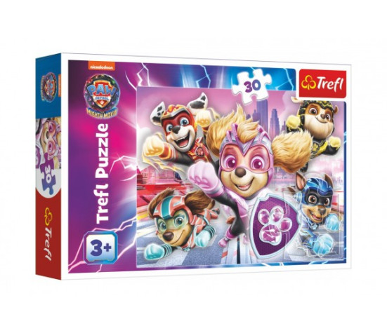 Puzzle Hrdinové města Tlapková patrola/Paw Patrol 27x20cm 30 dílků v krabičce 21x14x4cm