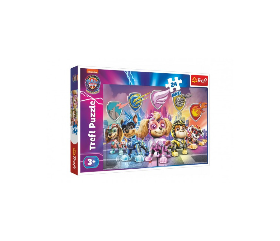 Puzzle MAXI Mise štěňat Tlapková patrola/Paw patrol 24 dílků v krabici 40x27x6cm