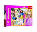 Puzzle Glitter Třpytivá Barbie 48x34cm 100 dílků v krabici 33x23x4cm