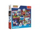 Puzzle 4v1 Sonic/Sonic The Hedgehog 28,5x20,5cm v krabici 28x28x6cm