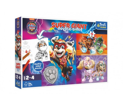 Puzzle GIANT oboustranné Skvělý tým Tlapkové patroly/Paw patrol 15 dílků v krab. 40x27cm 24m+