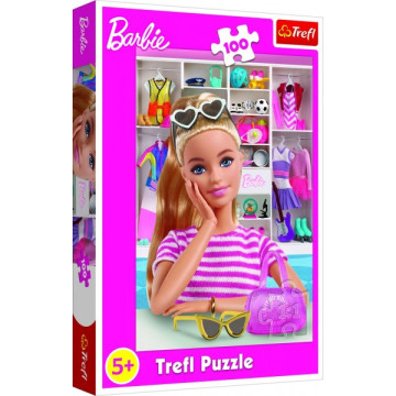 Puzzle Seznamte se s Barbie 100 dílků 41x27,5cm v krabici 19x29x4cm