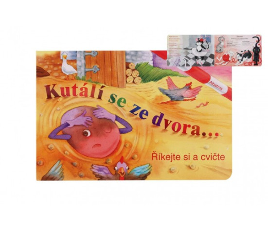 Knížka Kutálí se ze dvora CZ text 24x16cm 24m+