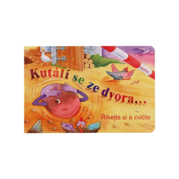 Knížka Kutálí se ze dvora CZ text 24x16cm 24m+