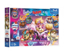 Puzzle Šťastní psi 60 XXL Super Shape Tlapková patrola/Paw Patrol 60x40cm v krabici 33x23x6cm