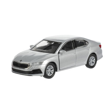 Auto Welly Škoda Octavia (new generation) kov/plast 12cm 4 barvy na zpětné natažení 12ks v boxu