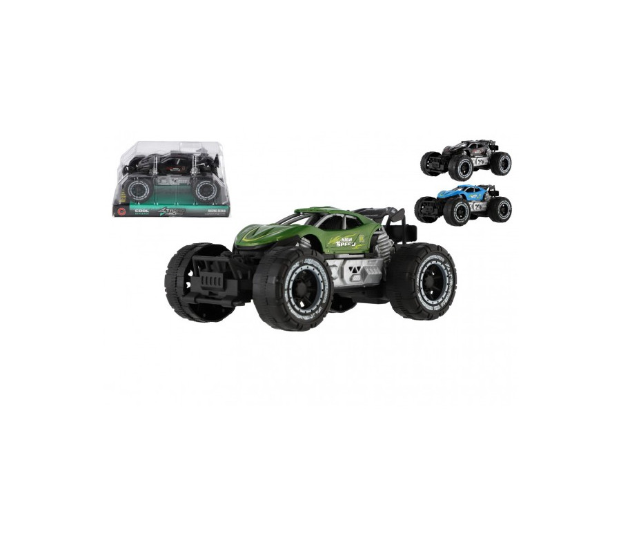 Auto OFF-ROAD plast 10x16cm na setrvačník 3 barvy v blistru