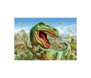 Puzzle 2v1 Souboj dinosaurů 2x48 dílků 26x18cm v krabici 19x27,5x4cm