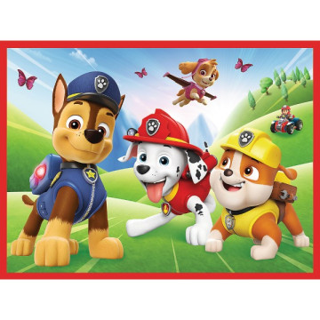 Puzzle 2v1 + pexeso Psí tým Tlapková patrola/Paw Patrol 27,5x20,5cm v krabici 28x28x6cm