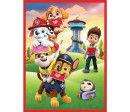 Puzzle 2v1 + pexeso Psí tým Tlapková patrola/Paw Patrol 27,5x20,5cm v krabici 28x28x6cm