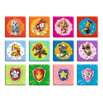 Puzzle 2v1 + pexeso Psí tým Tlapková patrola/Paw Patrol 27,5x20,5cm v krabici 28x28x6cm