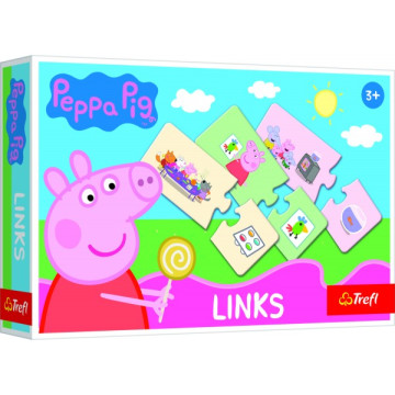 Hra Links skládanka Prasátko Peppa/Peppa Pig 14 párů vzdělávací hra v krabici 21x14x4cm