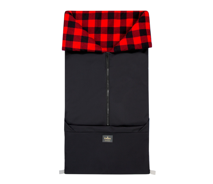 Fusak 2v1 Softshell Flanel Black+Red