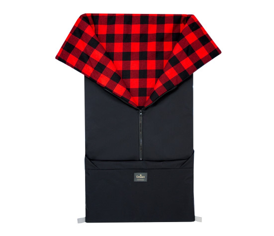 Fusak 2v1 Softshell Flanel Black+Red