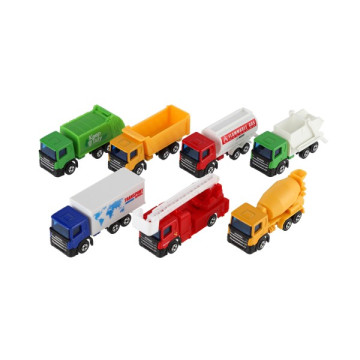 Auto nákladní Welly Scania kov/plast 7,5cm 6 druhů v krabičce 10,5x4x4cm 36ks v boxu