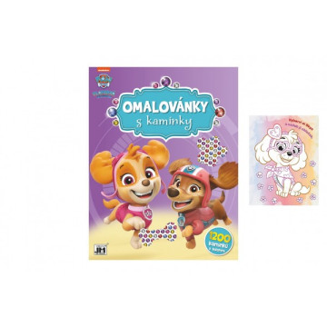 Omalovánky s kamínky Tlapková patrola/Paw patrol A4 21x28cm