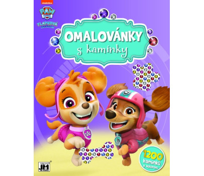 Omalovánky s kamínky Tlapková patrola/Paw patrol A4 21x28cm