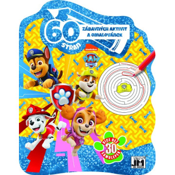 Omalovánky a aktivity se samolepkami Tlapková patrola/Paw Patrol 22x28cm