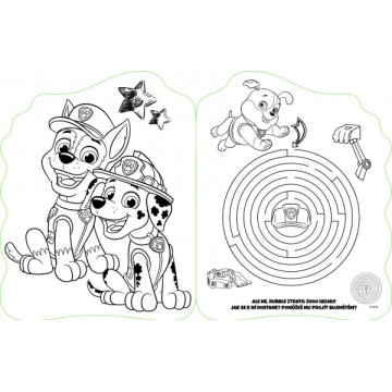 Omalovánky a aktivity se samolepkami Tlapková patrola/Paw Patrol 22x28cm