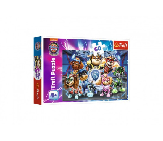 Puzzle Dobrodružství městských hrdinů Tlapková patrola/Paw Patrol 33x22cm 60 dílků v krab. 21x14x4cm