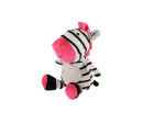 Zebra chrastítko plyš 24cm 4 barvy 0+