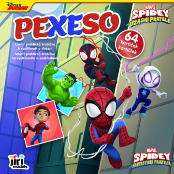 Pexeso v sešitu 64ks Spidey 21,5x21,5cm