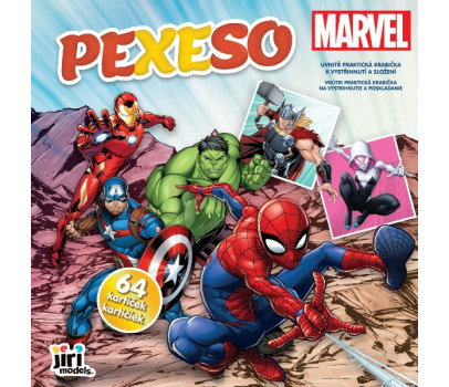 Pexeso v sešitu 64ks Marvel 21,5x21,5cm