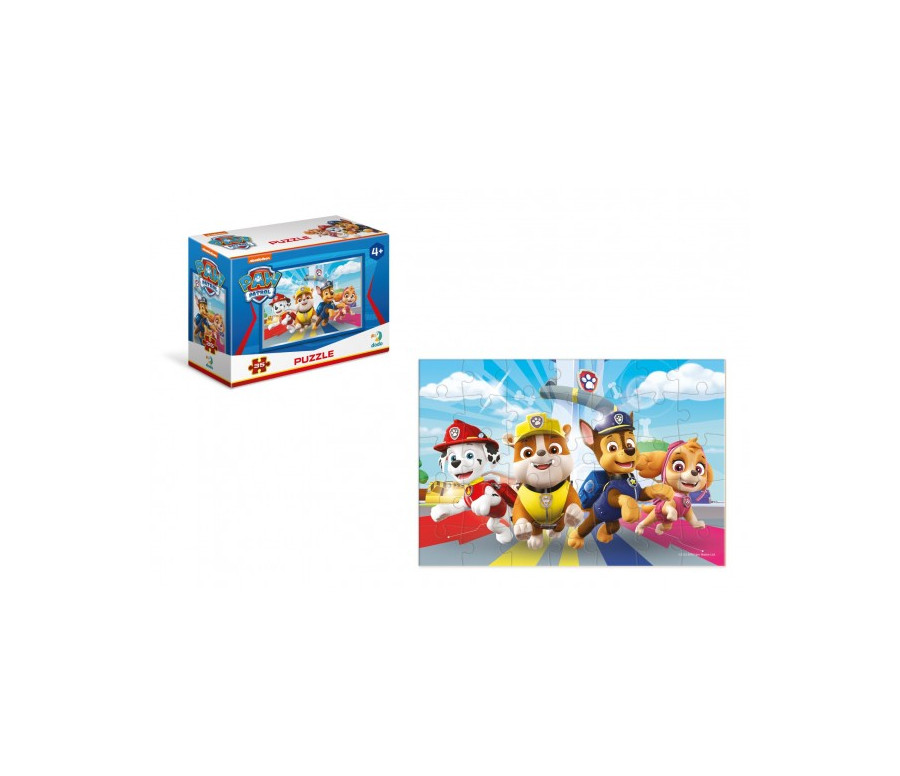 Minipuzzle Tlapková patrola/ Paw Patrol 35 dílků v krabičce 9x6,5x3cm