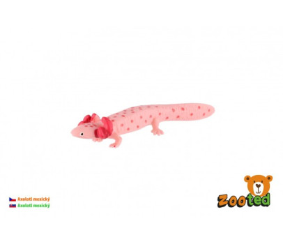 Axolotl mexický zooted plast 8cm v sáčku