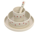 Dish Set PP/Cellulose Happy Rascals Heart lavender