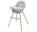 Jídelní židlička Baby Mix Freja wooden dark grey Jídelní židlička Baby Mix Freja wooden dark grey