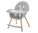 Jídelní židlička Baby Mix Freja wooden dark grey Jídelní židlička Baby Mix Freja wooden dark grey