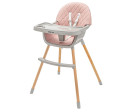 Jídelní židlička Baby Mix Freja wooden dusty pink Jídelní židlička Baby Mix Freja wooden dusty pink