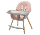 Jídelní židlička Baby Mix Freja wooden dusty pink Jídelní židlička Baby Mix Freja wooden dusty pink