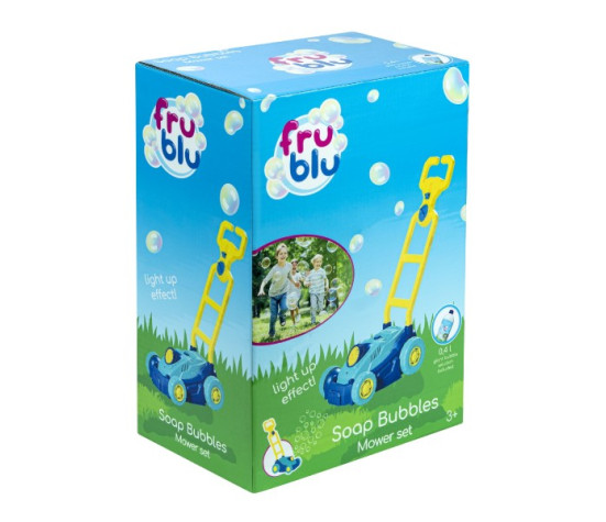 Bublifuk FRU BLU sekačka plast sada na výrobu mýdlových bublin+náplň 0,4L na bat. v krab. 20x28x13cm