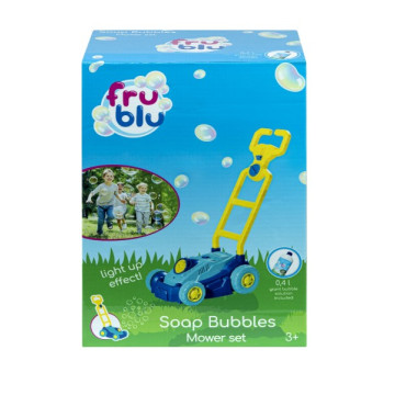 Bublifuk FRU BLU sekačka plast sada na výrobu mýdlových bublin+náplň 0,4L na bat. v krab. 20x28x13cm