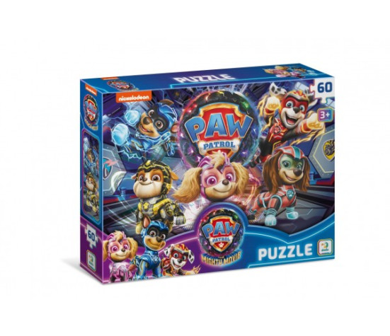 Puzzle Tlapková patrola/Paw Patrol 23x32cm 60 dílků v krabičce 15x18x6cm