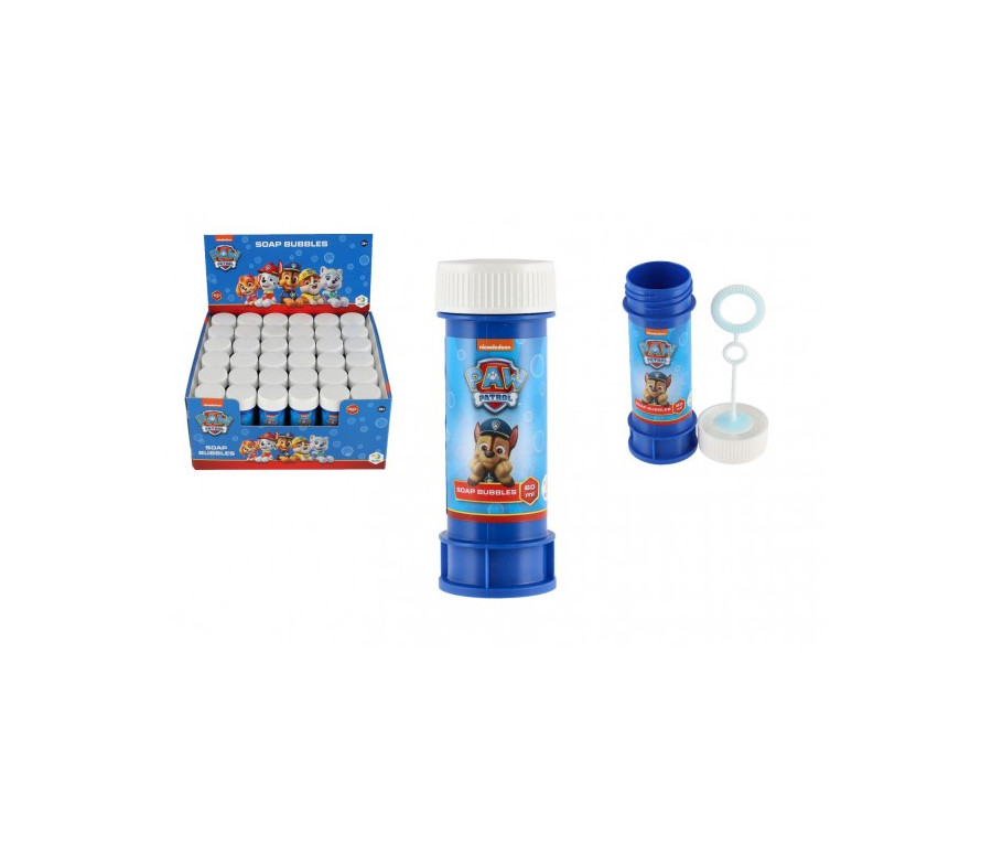 Bublifuk 60ml Tlapková patrola/Paw patrol 10,5cm 36ks v boxu