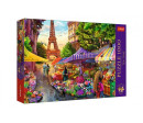 Puzzle Premium Plus - Čajový čas: Květinový trh, Paříž 1000 dílků 68,3x48cm v krabici 40x27x6cm